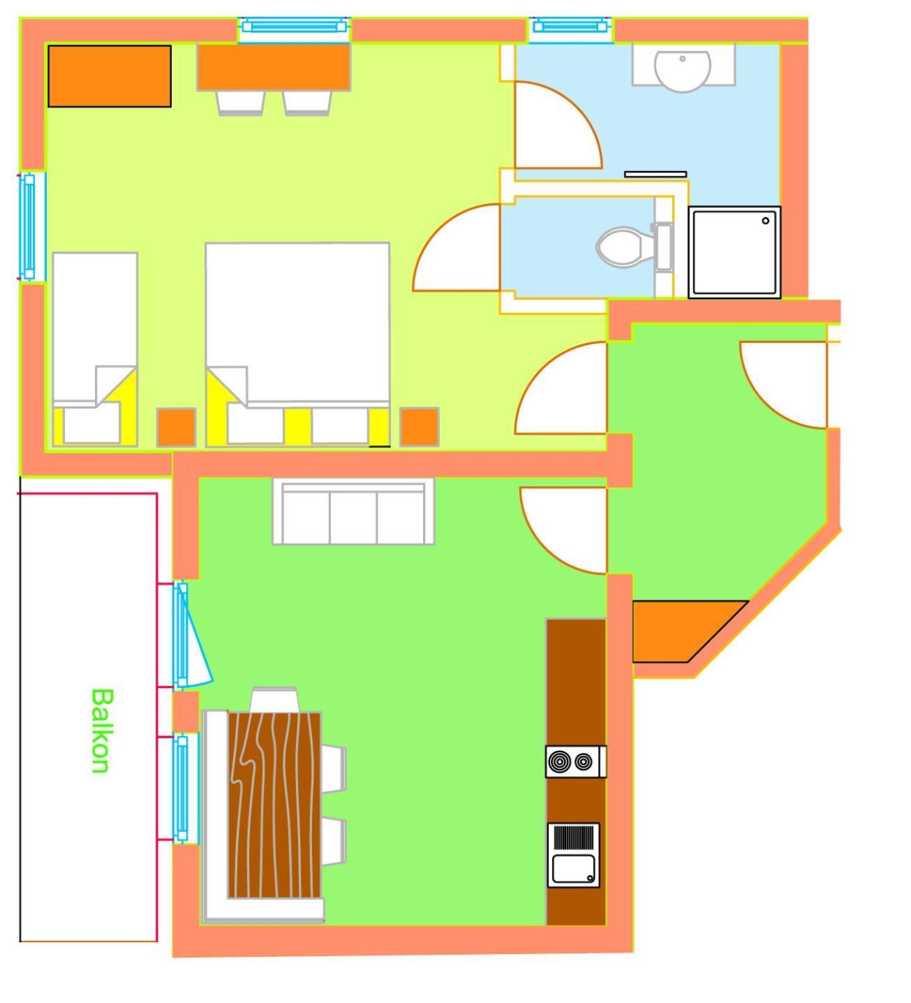 Bed and Breakfast Haus Ofner Am Kreischberg Sankt Georgen ob Murau Pokój zdjęcie